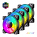 Kit Ventoinhas Gamemax DRH400 4x120mm aRGB, Hub, PWM, Gaming