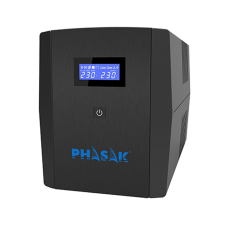 UPS Phasak Sirius 1560VA 900W LCD, AVR, Proteção e Display