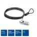 Cadeado Anti-Roubo Ewent EW1243: 1,5m, Aço Inoxidável, Preto, Fecho com Chave Cadeado Anti-Roubo Ewent EW1243: 1,5m, Aço Inoxidável, Preto, Fecho com Chave