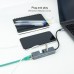 Adaptador NanoCable USB-C para 3xUSB 3.0, RJ45 Gigabit Ethernet