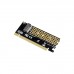 Conversor OEM ST529: PCIe 4.0 x16 para M.2 NVMe, Suporte Gen4/3/2, Instalação Fácil, 1x Slot M.2