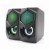 Colunas Ewent EW3524: Sistema de Som 2.0, 6W, RGB, Plug and Play