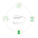 Adaptador de Rede D-Link DUB-E250 USB-C, Gigabit Ethernet, Branco