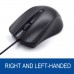 Rato Ewent EW3300 - USB, 1000 DPI, Ambidestro, Preto