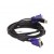 Cabo KVM D-Link DKVM-CU: VGA, USB, 1,8m, Preto