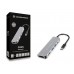 Conceptronic DONN02G Base USB-C 6-em-1: HDMI, USB-A, Leitor de Cartões