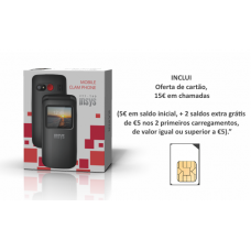 Telemóvel INSYS FlipBasic YT7-T40, 1.77p, Dual SIM, SOS e Cartão SIM Telemóvel INSYS FlipBasic YT7-T40, 1.77p, Dual SIM, SOS e Cartão SIM