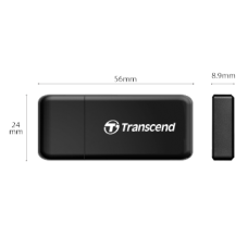 Leitor de Cartões Transcend RDF5 USB 3.1 - SD/microSD/SDXC/microSDXC Preto