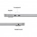 Portátil Apple 13.6p MacBook Air M4|16GB|512GB|Silver|35W