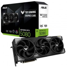 Placa Gráfica Asus TUF-RTX5080-O16G-GAMING 16GB GDDR7, 3x Ventoinhas, HDMI e DisplayPort