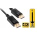 Cabo DisplayPort OEM LB3331 1.8m 4K M/M - Conexão Segura e Imagem Clara Cabo DisplayPort OEM LB3331 1.8m 4K M/M - Conexão Segura e Imagem Clara