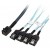 Cabo Asus MINISAS HD TO 4 SATA 7PIN 1020mm/BULK: Alta Qualidade, Conexão Segura e Fácil Instalação