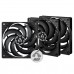 Ventoinha Extr Ar p/ Cxa -  3 x 120mm Arctic P12 Slim PWM