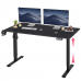 Secretária Gaming Gamemax D140-Carbon-EC: Ajustável em Altura, Carbono, 140x60cm