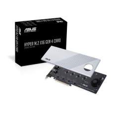 Placa Adaptadora Asus 90MC08A0-M0EAY0 Hyper M.2 x16 Gen 4, PCIe 4.0, M.2, 256 Gbit/s, Refrigeração Ativa Placa Adaptadora Asus 90MC08A0-M0EAY0 Hyper M.2 x16 Gen 4, PCIe 4.0, M.2, 256 Gbit/s, Refrigeração Ativa