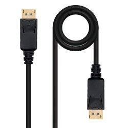Cabo DisplayPort DP/M <-> DP/M negro 2.0m Nanocable