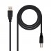 Cabo USB 2.0 NanoCable 10.01.0103-BK, 1.8m, A/M c/ B/M - Conexão e Fiabilidade Cabo USB 2.0 NanoCable 10.01.0103-BK, 1.8m, A/M c/ B/M - Conexão e Fiabilidade