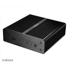 Caixa Akasa AK-ITX07M-BK NUC Fanless, Alumínio, Preto, Intel NUC Caixa Akasa AK-ITX07M-BK NUC Fanless, Alumínio, Preto, Intel NUC