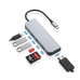 Conceptronic DONN02G Base USB-C 6-em-1: HDMI, USB-A, Leitor de Cartões