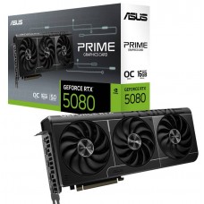 Placa Gráfica Asus PRIME-RTX5080 16GB GDDR7, 3x Ventoinhas, HDMI e DisplayPort