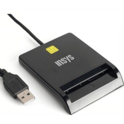 Leitor de Cartões INSYS IH4-R092: Smartcard, USB 2.0, Cartão Cidadão, Multiplataforma