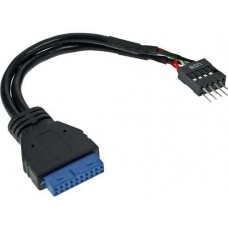 Conversor Interno OEM USB 3.0 (20pin) -> USB 2.0 (9pin) - Para Caixas PC