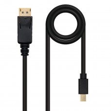 Cabo NanoCable DisplayPort Mini DP para DisplayPort, 2m, Preto, 3840x2400, 21,6 Gbps, 3D Cabo NanoCable DisplayPort Mini DP para DisplayPort, 2m, Preto, 3840x2400, 21,6 Gbps, 3D
