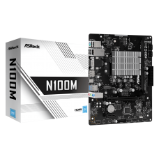 Motherboard AsRock N100M Micro ATX, Intel N100, DDR4, HDMI e DisplayPort