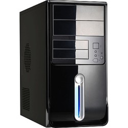 Caixa Micro ATX LinkWorld 727-04U/80+ Bronze, 300W, USB 2.0 e Painel Frontal