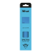 Tapete de Rato Trust 22382 Gaming, Preto/Azul/Cinzento, Antiderrapante, 250x210mm