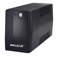 UPS Phasak BASIC 800VA/480W Interactiva - Proteção Básica, 2 Tomadas Schuko