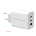 Carregador Conceptronic ALTHEA12W: 65W, Triplo USB, Carregamento Rápido, GaN