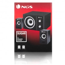 Coluna de Som NGS SUGAR 2.1 20W USB Subwoofer e Controlo de Graves Coluna de Som NGS SUGAR 2.1 20W USB Subwoofer e Controlo de Graves