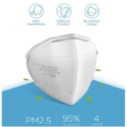 Máscara de Protecção OEM THA-FFP2, FFP2, 4 Camadas, 50 Unidades