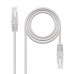 Cabo de Rede NANOCABLE Cat.6 5m Cinzento U/UTP - Conectores RJ45 e AWG24