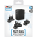 Carregador Trust 22194: Dual USB, 24W, Proteção contra Sobrecarga, Carregamento Rápido