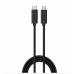 Cabo USB Ewent EC1045 USB-C para USB-C 1m 60W PD 10Gbps Cabo USB Ewent EC1045 USB-C para USB-C 1m 60W PD 10Gbps