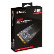 SSD Emtec X250 M.2 256GB - Leitura 520MB/s, SATA3 SSD Emtec X250 M.2 256GB - Leitura 520MB/s, SATA3