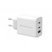 Carregador Conceptronic ALTHEA12W: 65W, Triplo USB, Carregamento Rápido, GaN