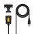 Conversor NanoCable 10.03.0002 USB para RS232 (DB9/DB25), Preto, 1,8m