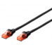 Cabo de Rede OEM Cat.6 Flat RJ45 Preto - Conexão Gigabit