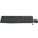 Teclado Logitech MK235: Wireless, Português, Resistente a Derrames, Cinzento