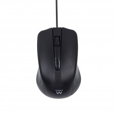 Rato Ewent EW3300 - USB, 1000 DPI, Ambidestro, Preto
