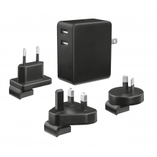 Carregador Trust 22194: Dual USB, 24W, Proteção contra Sobrecarga, Carregamento Rápido