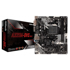 Motherboard AsRock A320M-DVS R4.0 AM4, DDR4, DVI-D e D-Sub