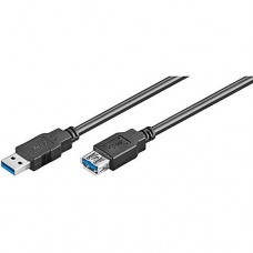 Cabo USB Ewent EC1008 USB 3.0 (3.1 Gen 1) 1.8m USB A Macho/Fêmea Preto Cabo USB Ewent EC1008 USB 3.0 (3.1 Gen 1) 1.8m USB A Macho/Fêmea Preto