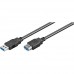 Cabo USB Ewent EC1008 USB 3.0 (3.1 Gen 1) 1.8m USB A Macho/Fêmea Preto Cabo USB Ewent EC1008 USB 3.0 (3.1 Gen 1) 1.8m USB A Macho/Fêmea Preto