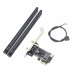 Adaptador PCIe OEM EDM2_V6.11 - M.2 + BT, Antenas, PCIe x1, Fácil Instalação