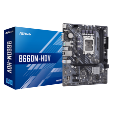 Motherboard AsRock B660M-HDV, LGA1700, DDR4, M.2, Gigabit LAN