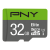 Cartão Memória PNY MicroSD 32GB Elite, Classe 10/UHS-I/U1, Verde/Cinzento